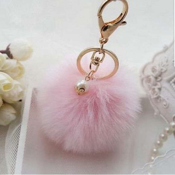Accessories - Faux Fur Pom Pom Keychain
